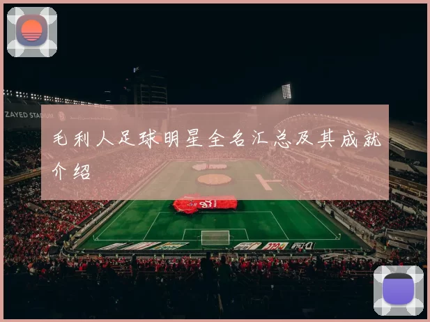 毛利人足球明星全名汇总及其成就介绍