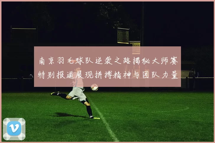 南京羽毛球队逆袭之路揭秘大师赛特别报道展现拼搏精神与团队力量